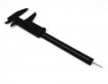 Honbay 4pcs Mini Double Scale Plastic Vernier Caliper Ruler Measuring Tool 
