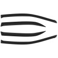 Side Window Deflectors For 2009 To 2013 Toyota Corolla 4 Piece Outside Mount Rain Guards With Smoked Tint And Adhesive Tape 