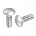 Uxcell 1 2-13x1-1 2 Carriage Bolt Round Head Square Neck 304 Stainless Steel 5pcs