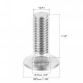 Uxcell 1 2-13x1-1 2 Carriage Bolt Round Head Square Neck 304 Stainless Steel 5pcs