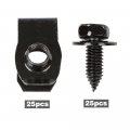 G-plus Fender Bolts U Nuts 5 16-18 X 7 8 3 4 Washer 1 2 Hex Head 50 Pcs Kit Body Compatible With Buick Chevy Gmc Pontiac