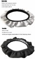 Afpanqz Cartoon Axolotl Cherry Blossom Steering Wheel Cover Non-slip Rubber Covers Warm Breathable Sweat Absorption Car 15