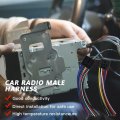2024 New 2 Pieces Car Stereo Radio Male Wire Harness 16-pin Plug 14-pin For 2007-2009 Suzuki Xl-7