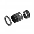 Uxcell Cable Gland Corrugated Tube Connector Ad42 5 Pipe Joint Clamps Pg36 Screw 5pcs