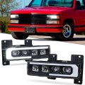 Led Headlight Assembly With Drl Welcome Light For 1988 To 1998 Chevy Gmc C K 1500 2500 3500 Silverado Tahoe Suburban Yukon C10 