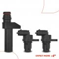 A-premium 3-pc Engine Camshaft Crankshaft Position Sensors Compatible With Mercedes-benz W220 Series S500 1999 5 0l Replace