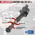 Ignition Coil Pack Set Of 4 By Aa Compatible With Ford L4 1 5l 2014 2015 2016 2017 2018 2019 2020 Fusion 2017-2019 Escape