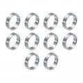 Uxcell 10pcs Stainless Steel Spacer 12mm Bore X 15mm Od 4mm Length Screw Standoff Bushing Plain Finish Round Metal For Id