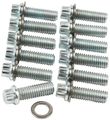 Allstar All87010 12-point Zinc Plated Intake Manifold Bolt Kit Chevy Small Block Mopar A B Pack Of 12 