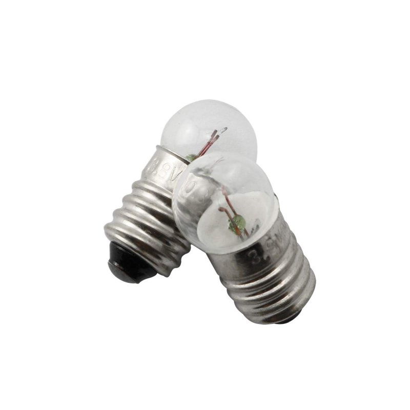 Ruiling 10-pack E10 Mini Light Bulbs Screw Base Indicator Incandescent Bulb Old-fashioned Flashlight Lamp For Physical