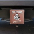 Beer Pong Proof That Sports And Alcohol Do Mix Funny Humor Retro Tow Trailer Hitch Cover Plug Insert