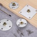 5pcs M10 Brad Hole T Nut 70mm 2 8inch Square Base Weld Nuts Flange Insert Female Thread With Mounting Screws For Wood Furniture 