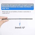 Uxcell Straight Bracket Stainless Steel 248x20mm Flat Brace Corner Fastener With Screws For Joint Repair Plate Brackets Black