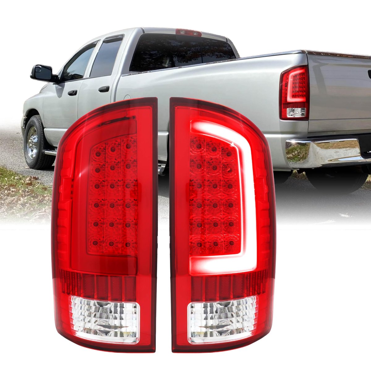 Usr Unique Style Racing 02-06 Dr Dh Pickup Tail Light A Rear Lamps Set Left Right For 2002-2006 Dodge Ram Pick Up Trucks All