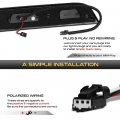 Vipmotoz Full Led 3rd Third Brake Cargo Light Compatible With Ford F150 F250 F350 F450 Ranger Maverick Pickup Truck Red Clear