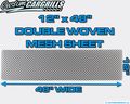 Ccg 12 X48 Aluminum Double Woven Wire Grill Mesh Sheet Gloss Black