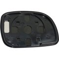 Driver Side Mirror Glass For Chrysler Town And Country 1996 To 2007 Non Heated With Backing Plate Replacement 4798903ab