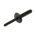 Nylon Blind Head Rivets With Large Flange 1 4 In Hole Size Black 20 Pieces Replacement For 14063981 N803043s 