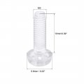 Uxcell M3x10mm Plastic Screws Pc Transparent Acrylic Phillips Cross Pan Hand Tighten Screw 50pcs