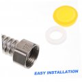 Hemobllo 4 Pcs Bellows Water Pipes Connectors Moonshine 1 2 Heater Hose Inch Supply Line Stainless Steel Faucet Thicken