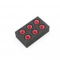 Autobahn88 Motorcycle Sprocket Nut Dress-up Kit Compatible With Yamaha Mt-03 660cc 2006 Red Set Of 6
