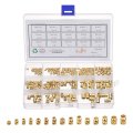 250pcs Brass Metric Threaded Inserts Nuts Kit M2-m6 Heat Set Knurled 3d Printing Injection Molding