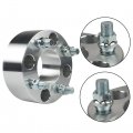 Wflnhb 2pcs Golf Cart Wheel Spacers 2 Inch 4x101 6mm Hub Bore 62mm Thread Size 1 2x20 Silver Replacement For Carts And Atvs