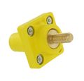 Leviton 16r26-11y Female Panel Receptacle Pems Cam-type 1 125-inch Threaded Stud Number 2 4 0 Awg 400a Taper Nose Type 3r 