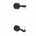 Allied Brass Pg-407t-8sm Pacific Grove Collection 8 Inch Single Side Twisted Accents Shower Door Pull Antique Bronze 