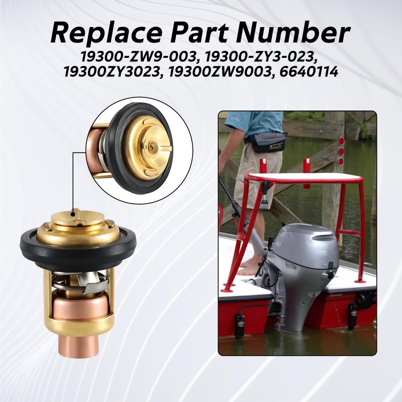 Thermostat With Gasket For Honda Marine 4 Stroke Outboard Motors Fits 8hp To 225hp Replaces 19300-zw9-003 19300-zy3-023 Model