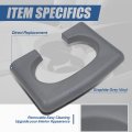 Auto Dynasty Front Center Console Cup Holder Trim Pad Compatible With Ford F-150 40 20 Bench Seats 04-14 Graphite Grey Vinyl
