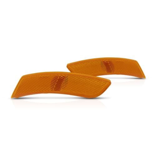 Front Side Marker Lights For Cadillac Ats 2015 2016 2017 2018 2019 Driver And Passenger Pair Amber Lens Replaces Gm2551200