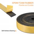 Uxcell Weather Stripping 1 W X 5 64 T 13ft L Adhesive Door Window Seal Strip Foam Tape For Doors Insulation