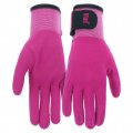 Mud Grip Women S Polyester Blend Shell And Water Resistant Sandy Nitrile Coated Palm Garden Gloves Hook Loop Closure Abrasion 