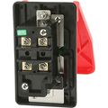 D4151 110 220 Volt Paddle Switch For 2hp 3hp Motors Red Panel Mount Manual Control With Screw Terminals And Padlock Shaft 3 16 