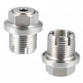 X Autohaux 1 Set M18 1-1 5 15mm Oversize Piggyback Oil Drain Plug Stainless Steel Self Tapping Pan Thread Repair Kit For Car