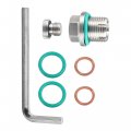 X Autohaux 1 Set M18 1-1 5 15mm Oversize Piggyback Oil Drain Plug Stainless Steel Self Tapping Pan Thread Repair Kit For Car