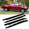 Outer Door Window Molding Trim 4 Piece Set For Toyota Tundra 2000 To 2006 Weatherstrip Seal 75740-0c022 75730-0c022 75720-0c010 
