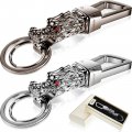 2 Pcs Dragon Head Keychain Ring Waist Belt Clip Hanging Loopsring Carchain For Men Women Automotive Key Holder Key Accessories 