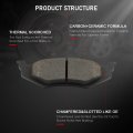 D658 Rear Ceramic Disc Brake Pad Set With Hardware For Chrysler Pt Cruiser Sebring 300m And Dodge Intrepid Neon Stratus