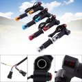 Throttle Grip Set 1 Pair 12-84v 3 Speed Bike Handlebar Left Right With Led Display Screen For Electric Motorbike Silver