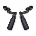Xkh Group Motorcycle Black Peg Mounting Kit Skull Zombie Foot For Bike Equipped With 1-1 4 Inch 1 25 Front Engine Guard Frame