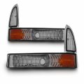 Amerilite Front Bumper Lights Smoke Amber For Ford Excursion Super Duty Passenger And Driver Side