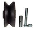 Mapp Caster Sliding Barn Door V Groove Cast Iron Wheel Kit 3 X1-1 4 With 8 Axle Nut 