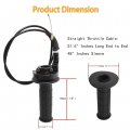 Wflnhb Throttle Hand Grips Cable Clamp Kit Replacement For Ct200u Trail 200 Mini 196cc Bike