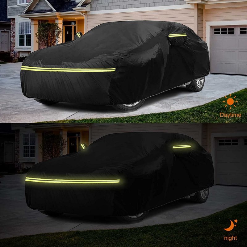 Waterproof Car Cover For 2011 2026 Hyundai Veloster 6 Layers All Weather Protection With Cotton Liner Zipper Door And Windproof