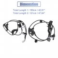Uxcell 4pcs Front Rear Left Right Abs Wheel Speed Sensor No 89542-0r010 89543-0r010 89545-0r050 89546-0r050 For Toyota Rav4