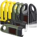 9 Piece Hand Crank Solar Flashlight Set Emergency Led Torch For Outdoor Hiking Camping Survival Portable Rechargeable Dynamo 