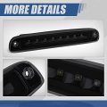 Auto Dynasty Led Rear High Mount 3rd Third Tail Brake Stop Light Cargo Lamp Compatible With Dodge Dakota 97-07 Black Housing