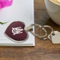 Alabama A M University Primary Logo Keychain Heart Love Metal Key Chain Ring